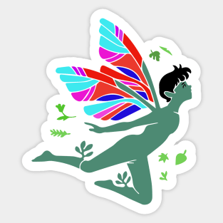 Angelic boy Sticker